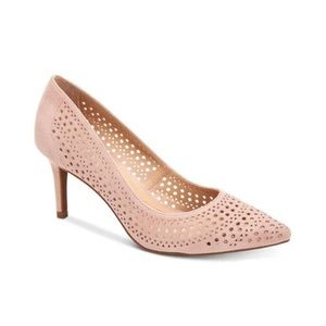 Alfani Jeules Leather Pointed Toe Pumps